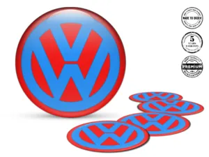 VW Wheel Decals Brand Silicone Sticker Dome